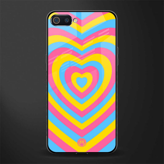 y2k pink blue hearts aesthetic glass case for realme c2 image
