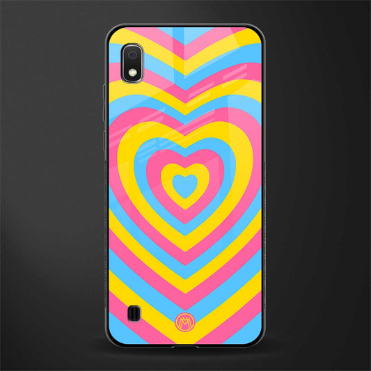 y2k pink blue hearts aesthetic glass case for samsung galaxy a10 image