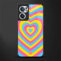 y2k pink blue hearts aesthetic glass case for oneplus nord ce 2 5g image