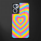 y2k pink blue hearts aesthetic glass case for oneplus nord ce 2 5g image