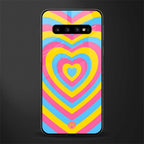 y2k pink blue hearts aesthetic glass case for samsung galaxy s10 plus image