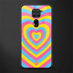 y2k pink blue hearts aesthetic glass case for redmi note 9 image