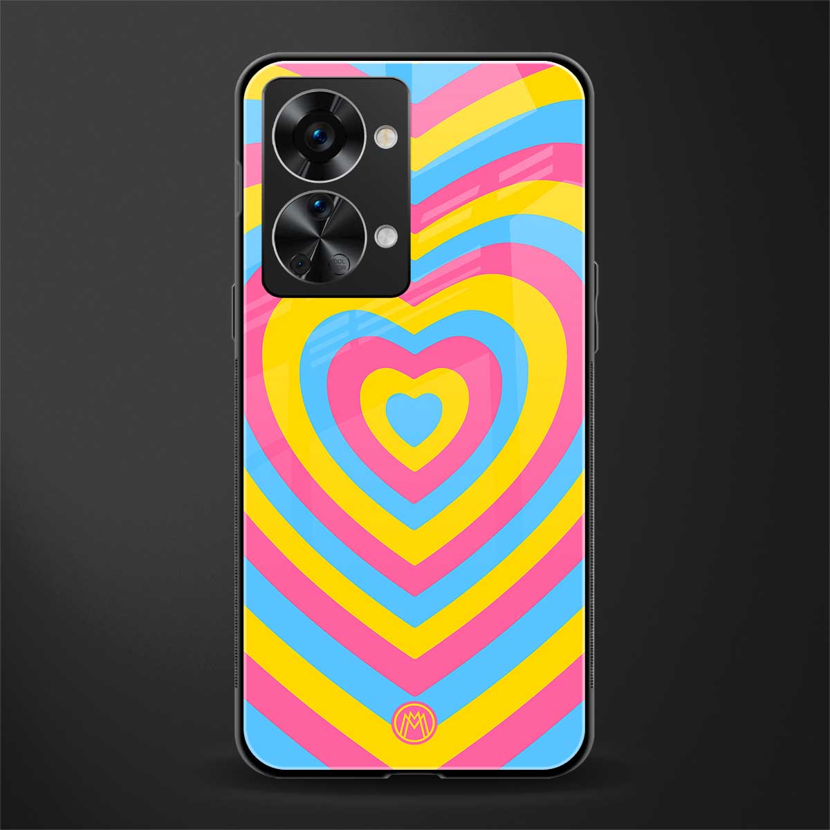 y2k pink blue hearts aesthetic glass case for phone case | glass case for oneplus nord 2t 5g