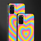 y2k pink blue hearts aesthetic glass case for samsung galaxy s20 plus image-2