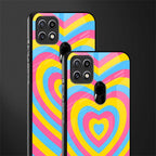 y2k pink blue hearts aesthetic glass case for oppo a15 image-2