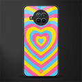 y2k pink blue hearts aesthetic glass case for mi 10i image