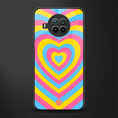 y2k pink blue hearts aesthetic glass case for mi 10i image