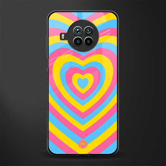y2k pink blue hearts aesthetic glass case for mi 10i image