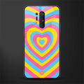 y2k pink blue hearts aesthetic glass case for oneplus 8 pro image