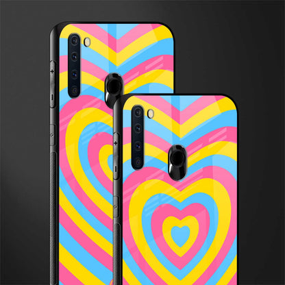 y2k pink blue hearts aesthetic glass case for samsung a21 image-2