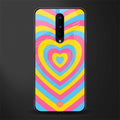 y2k pink blue hearts aesthetic glass case for oneplus 8 image