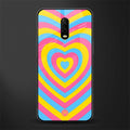 y2k pink blue hearts aesthetic glass case for oneplus 6t image