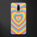 y2k pink blue hearts aesthetic glass case for oneplus 6t image