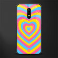 y2k pink blue hearts aesthetic glass case for oneplus 6 image