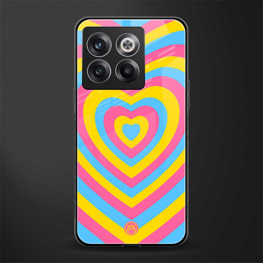 y2k pink blue hearts aesthetic back phone cover | glass case for oneplus 10t