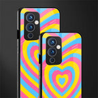 y2k pink blue hearts aesthetic back phone cover | glass case for oneplus 9