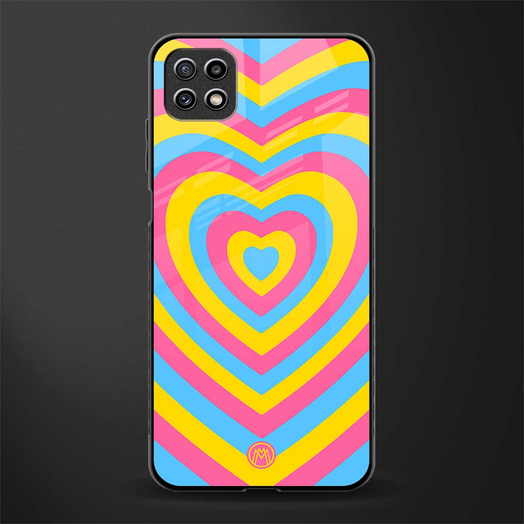 y2k pink blue hearts aesthetic back phone cover | glass case for samsung galaxy f42