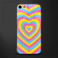 y2k pink blue hearts aesthetic glass case for iphone 7 image