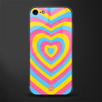 y2k pink blue hearts aesthetic glass case for iphone 7 image