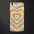 y2k pink blue hearts aesthetic glass case for iphone 6s image