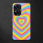 y2k pink blue hearts aesthetic back phone cover | glass case for realme c55