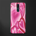 y2k pink hearts glass case for oppo f11 image
