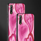 y2k pink hearts glass case for vivo z1x image-2