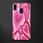 y2k pink hearts glass case for samsung galaxy m10s image