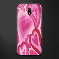 y2k pink hearts glass case for redmi 8a image