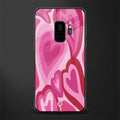 y2k pink hearts glass case for samsung galaxy s9 image