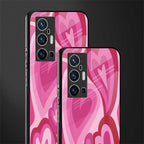 y2k pink hearts glass case for vivo x70 pro plus image-2