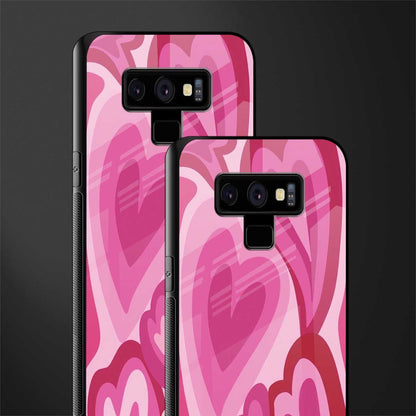 y2k pink hearts glass case for samsung galaxy note 9 image-2