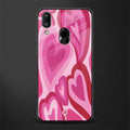 y2k pink hearts glass case for vivo y93 image