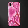 y2k pink hearts glass case for vivo v11 pro image
