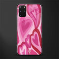 y2k pink hearts glass case for samsung galaxy s20 plus image