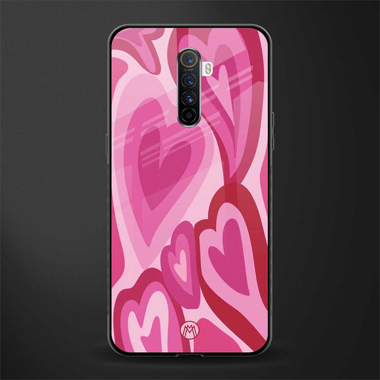 y2k pink hearts glass case for realme x2 pro image