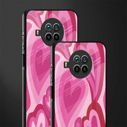 y2k pink hearts glass case for mi 10i image-2