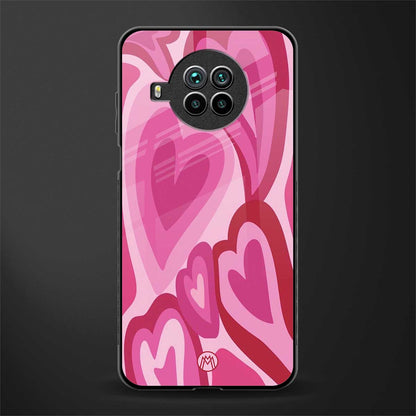 y2k pink hearts glass case for mi 10i image