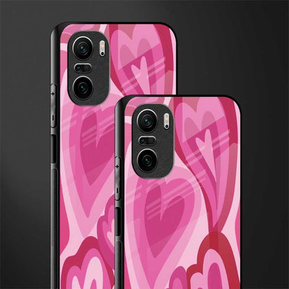 y2k pink hearts glass case for mi 11x 5g image-2
