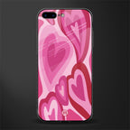 y2k pink hearts glass case for iphone 7 plus image
