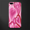 y2k pink hearts glass case for iphone 8 plus image