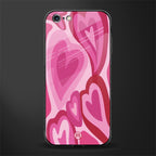 y2k pink hearts glass case for iphone 6s plus image