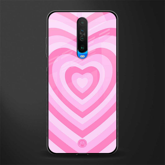 y2k pink hearts aesthetic glass case for poco x2 image