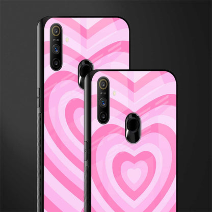y2k pink hearts aesthetic glass case for realme narzo 20a image-2