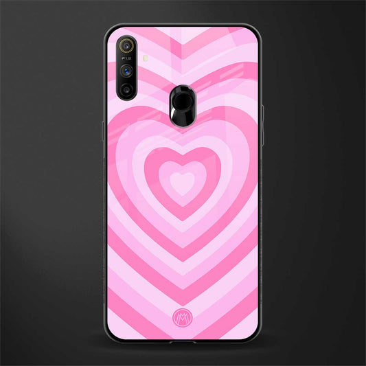 y2k pink hearts aesthetic glass case for realme narzo 20a image