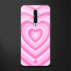 y2k pink hearts aesthetic glass case for oppo reno 2f image