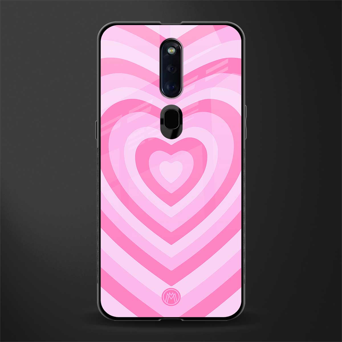y2k pink hearts aesthetic glass case for oppo f11 pro image