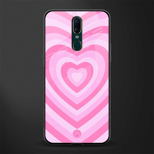 y2k pink hearts aesthetic glass case for oppo f11 image