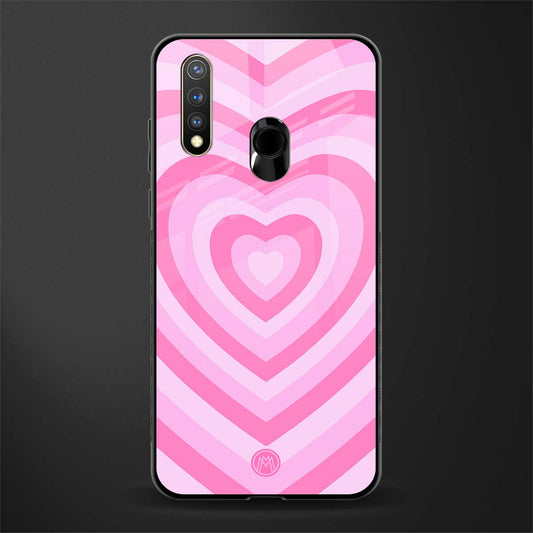 y2k pink hearts aesthetic glass case for vivo u20 image