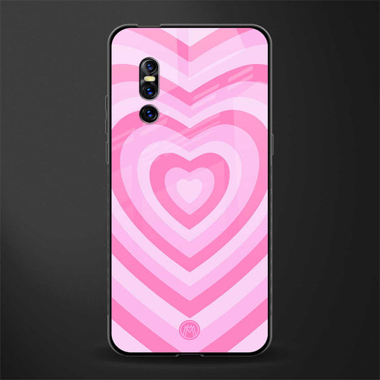 y2k pink hearts aesthetic glass case for vivo v15 pro image